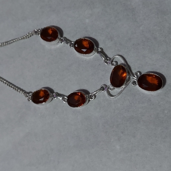 BRANDY Topaz Sterling Silver Necklace - Picture 2 of 6